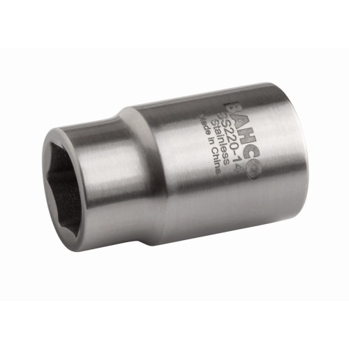 Vasos de acero inoxidable con cuadrado de 1/2" y perfil hexagonal métrico | SS220